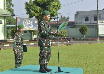 Hubdam I/BB Gelar Upacara Bendera Hari Senin