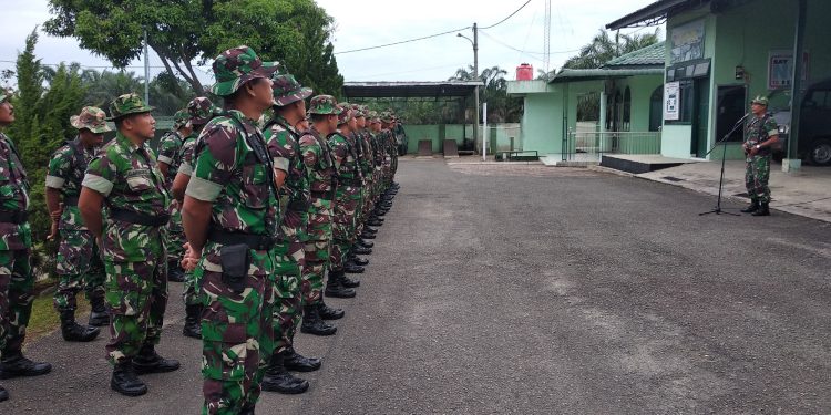Staflat Hubdam I/BB Menyelenggarakan Latihan Perorangan Dasar