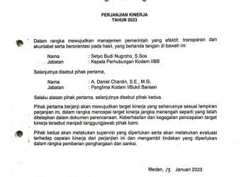 Perjanjian Kinerja Tahun 2023