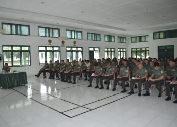 Kahubdam I/BB Berikan Arahan pada Jam Pimpinan di Aula Nirbhya Hubdam I/BB