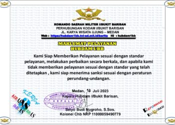 Maklumat Pelayanan Hubdam I/BB