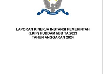 Laporan Kinerja Instansi Pemerintah (LKIP) Hubdam I/Bukit Barisan TA 2023Tahun Anggaran 2024