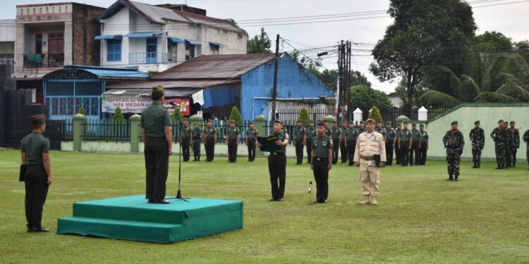 Personel Hubdam I/BB Melaksanakan Upacara 17-an Bulan Juni