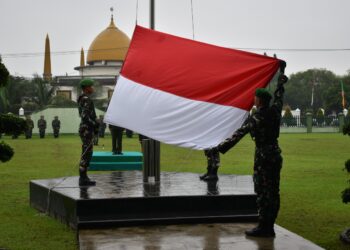 Upacara Hari Kemerdekaan RI Ke 79 Hubdam I/BB Berlangsung Khidmat