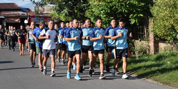 Jaga Stamina  Prajurit, Hubdam I/BB Melaksanakan Lari 5 K