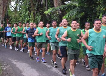 8 K Jaga Kekuatan dan Ketahanan Fisik,Prajurit Hubdam I/BB