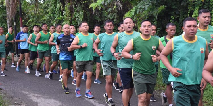 8 K Jaga Kekuatan dan Ketahanan Fisik,Prajurit Hubdam I/BB