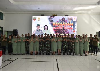 Anggota Hubdam I/BB Laksanakan Donor Darah Peringati HUT Ke-79 Komlekad