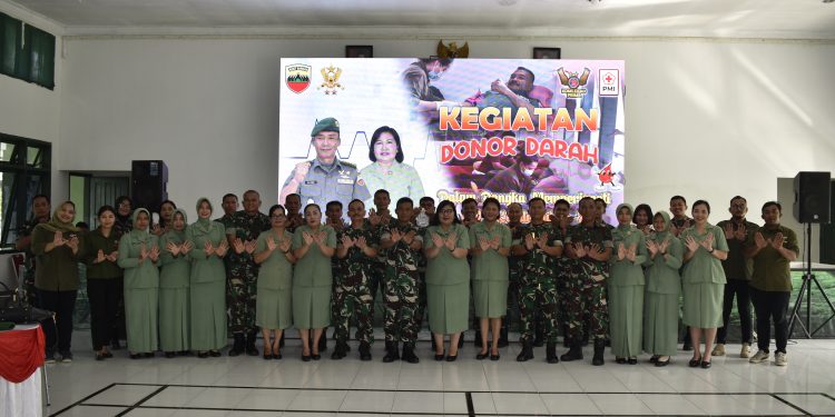 Anggota Hubdam I/BB Laksanakan Donor Darah Peringati HUT Ke-79 Komlekad