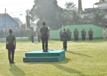 Personel Hubdam I/BB Laksanakan Upacara Bendera Mingguan Sebagai Wujud Disiplin dan Pengabdian