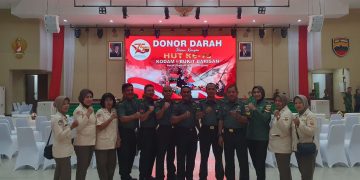Peringati HUT ke-75 Kodam I Bukit Barisan, Anggota Hubdam I/BB Gelar Donor Darah