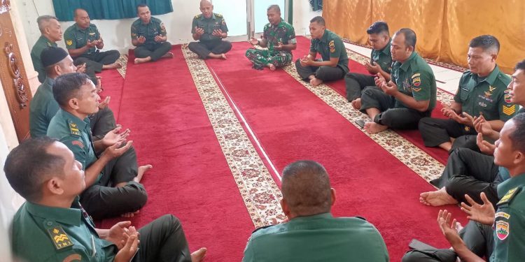 Prajurit Mahubdam I/BB Gelar Doa Bersama untuk Keselamatan dan Kemajuan Kodam I/BB