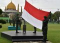 Upacara Bendera Rutin 17-an di Komlekdam I/BB: Irup Ingatkan Personel Agar Bijak Bermedia Sosial